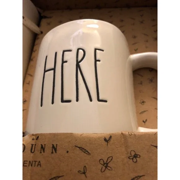 Rae Dunn Here There Mug White Tumbler Gift Set  New - Picture 3 of 5